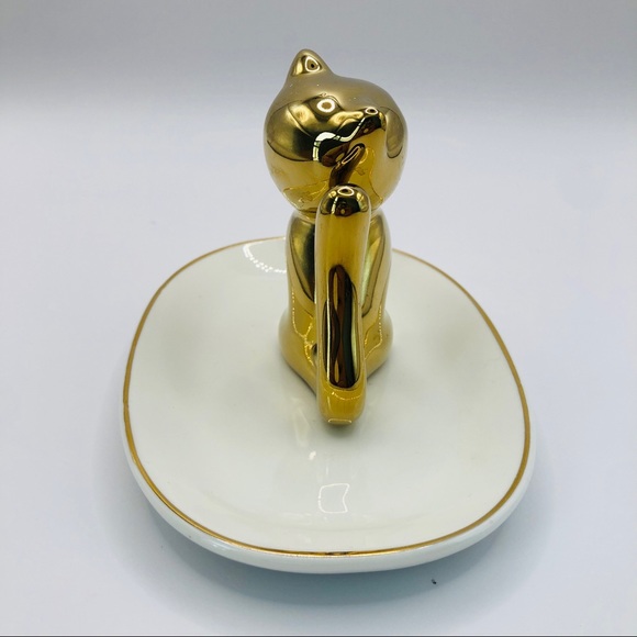 Gold Cat Trinket Dish - Picture 4 of 6